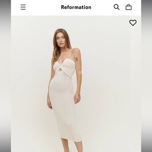 Reformation Venete Open Knit Dress